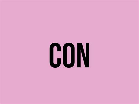 what does con mean.